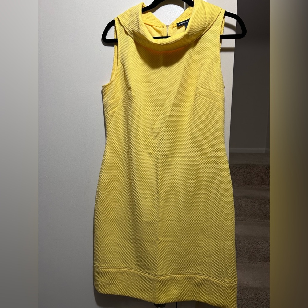 Yellow vintage sleeveless dress